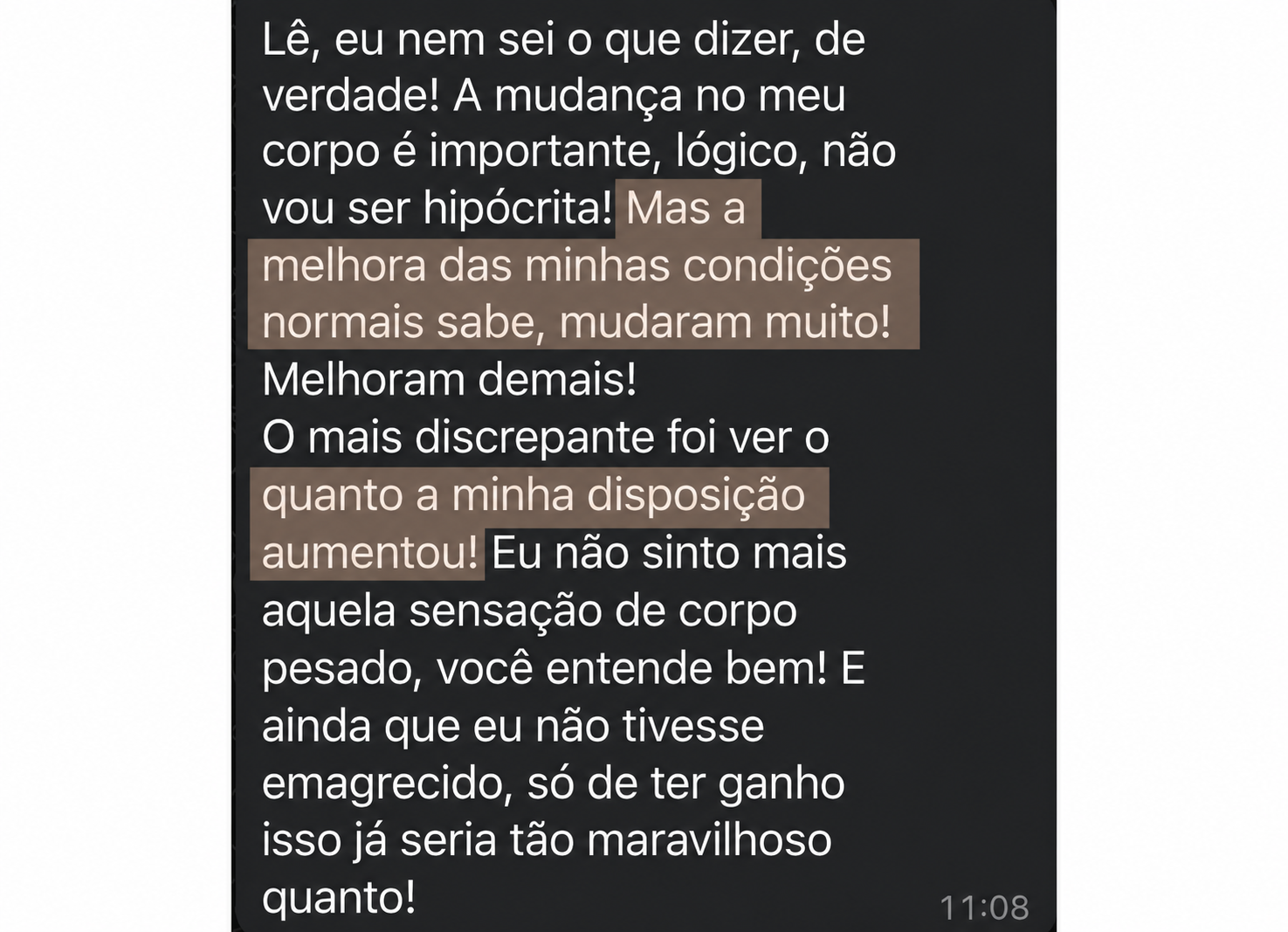 Depoimento de paciente 6